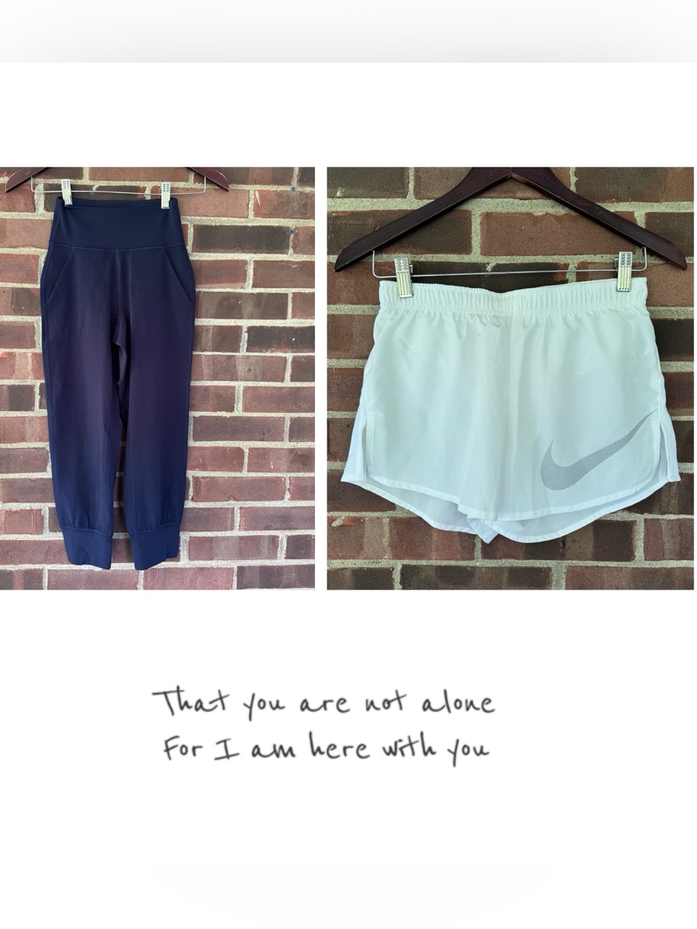 Lululemon Navy Jogger Crop Pants + Nike Dri-FIT White Running Shorts XS Bundle